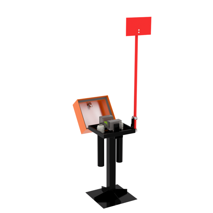 Кабельная муфта МСУ-14-2 открытая вид спереди