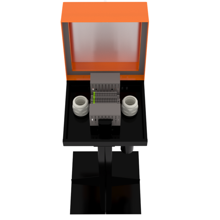 Соединительная муфта МСУ-14-C, открытый корпус, приближённый вид спереди