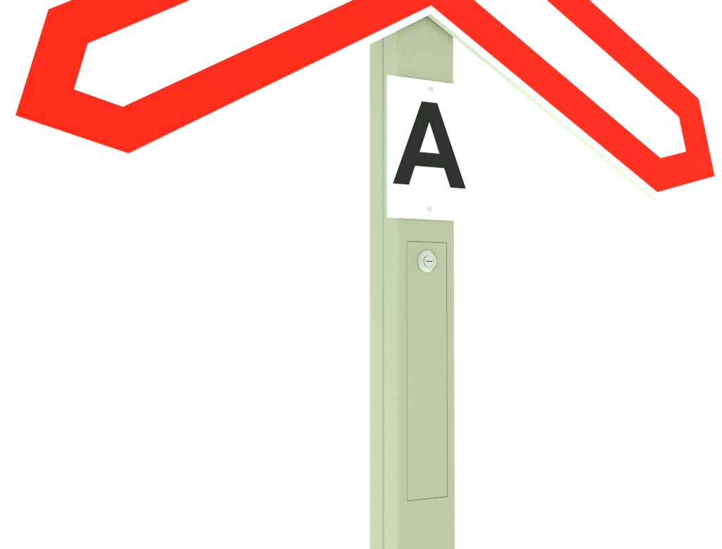 Литерная табличка для обозначения объектов железнодорожной инфраструктуры